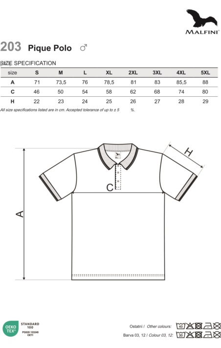 KOSZULKA POLO MĘSKA PIQUE POLO-203
